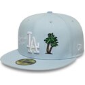 cappello-piatto-azzurro-chiaro-aderente-59fifty-city-icon-dei-los-angeles-dodgers-di-new-era