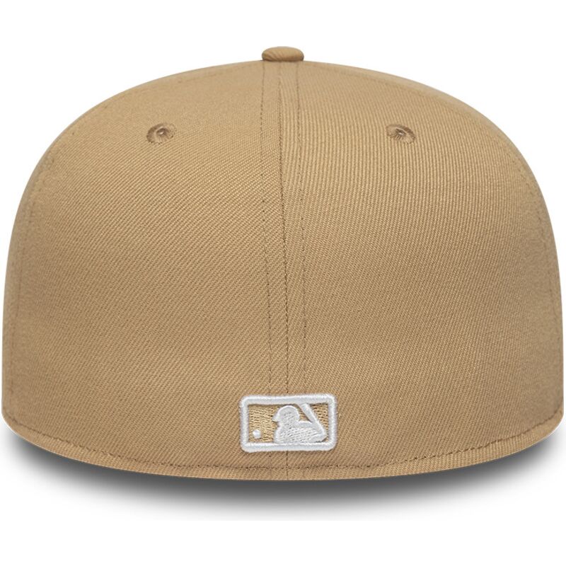 gorra-plana-marron-claro-ajustada-59fifty-league-essential-de-new-york-yankees-mlb-de-new-era