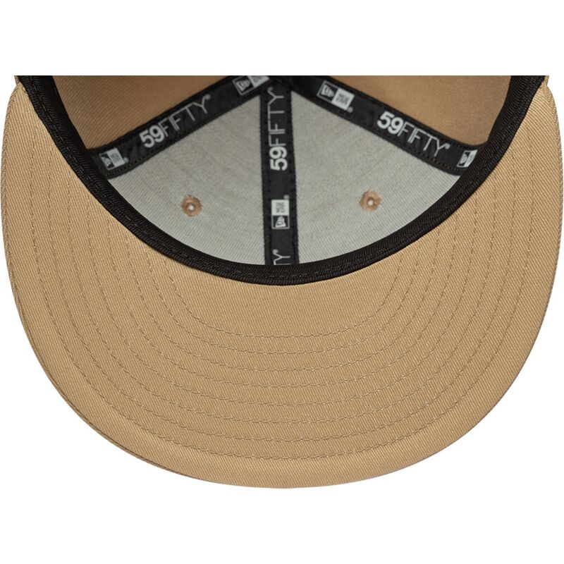 plaska-czapka-jasnobrazowa-dopasowana-59fifty-league-essential-new-york-yankees-mlb-new-era