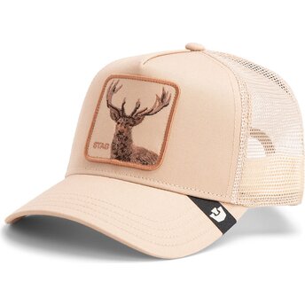 Cappellino trucker beige cervo Blur Stag The Farm di Goorin Bros.