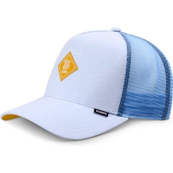 Casquette trucker bleue avec logo jaune HFT OxfordContra Djinns