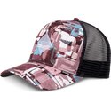 trucker-cap-rot-und-blau-hft-patternabstract-von-djinns
