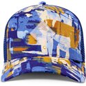 cappellino-trucker-blu-e-marrone-hft-patternabstract-di-djinns