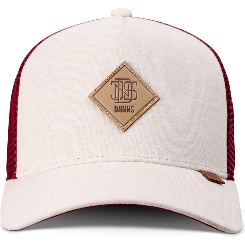 cappellino-trucker-beige-e-rosso-hft-colourmelange-di-djinns