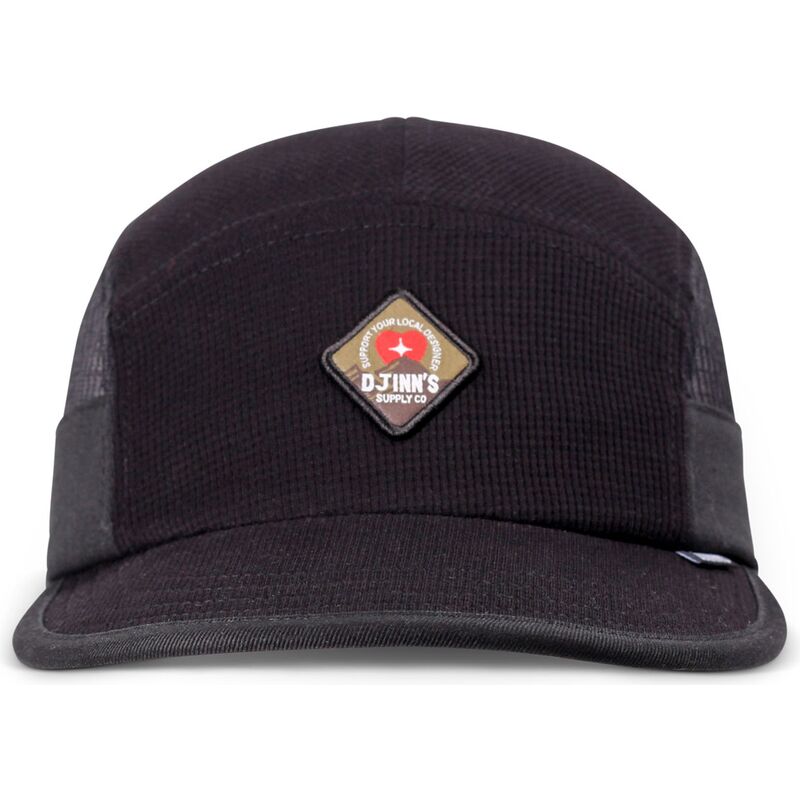 casquette-plate-noire-ajustable-soft-waffle-mountain-djinns