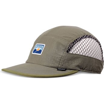 Grüne flache verstellbare Trucker-Kappe Soft BigNet Mountain von Djinns
