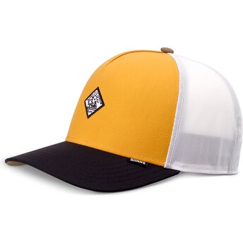 Casquette trucker multicolore HFT MoBeSea Mustard Djinns