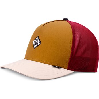 Cappellino trucker multicolore HFT MoBeSea Chestnut di Djinns