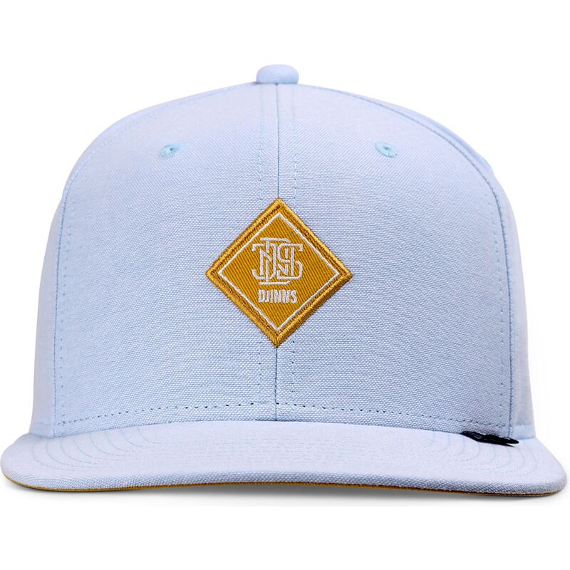 casquette-plate-bleue-snapback-avec-logo-jaune-oxfordcontra-djinns
