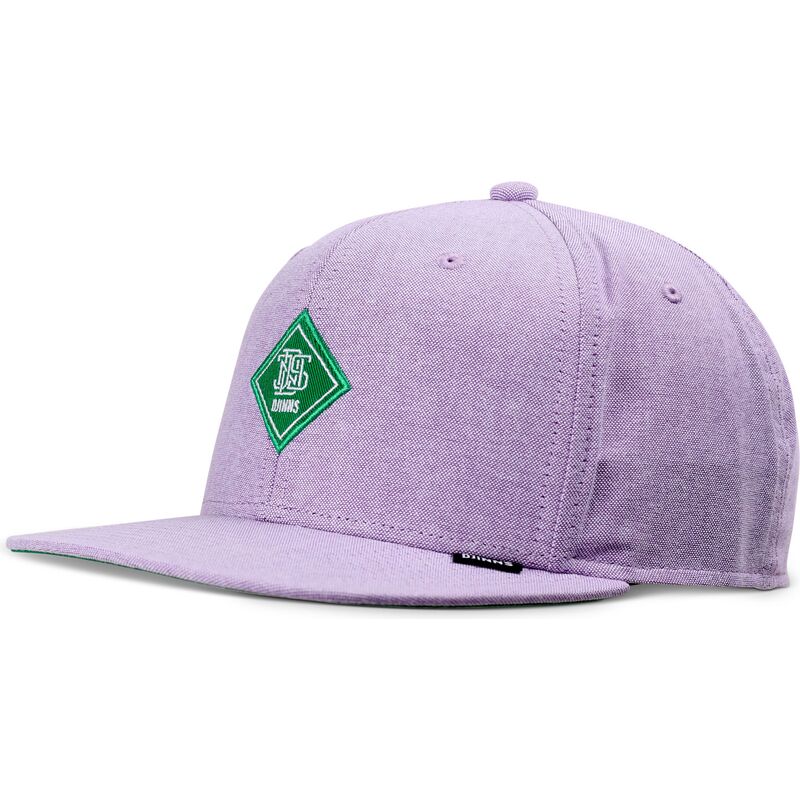 casquette-plate-violette-snapback-avec-logo-vert-oxfordcontra-djinns