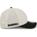 cappellino-curvo-beige-e-nero-snapback-9forty-m-crown-training-pack-2026-dei-las-vegas-raiders-nfl-di-new-era