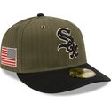 gorra-curva-verde-ajustada-59fifty-pre-curved-american-herringbone-de-chicago-white-sox-mlb-de-new-era