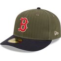 casquette-courbee-verte-ajustee-59fifty-pre-curved-american-herringbone-boston-red-sox-mlb-new-era
