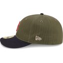 cappellino-curvo-verde-regolabile-59fifty-pre-curved-american-herringbone-dei-boston-red-sox-mlb-di-new-era