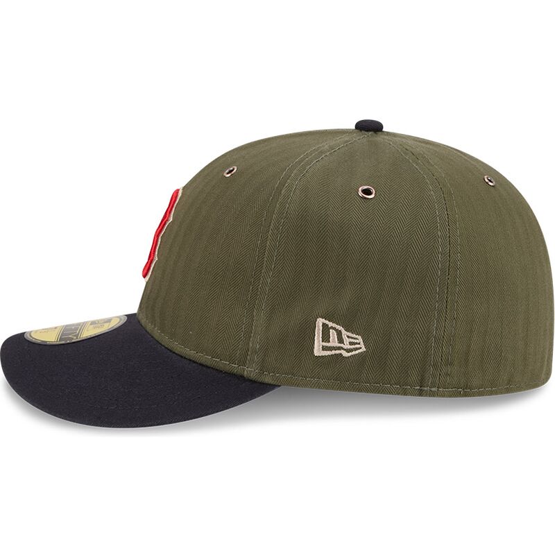 casquette-courbee-verte-ajustee-59fifty-pre-curved-american-herringbone-boston-red-sox-mlb-new-era