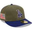 grune-gebogene-verstellbare-59fifty-pre-curved-american-herringbone-kappe-der-los-angeles-dodgers-mlb-von-new-era