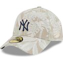 cappellino-curvo-beige-regolabile-59forty-a-frame-leafy-palm-dei-new-york-yankees-mlb-di-new-era