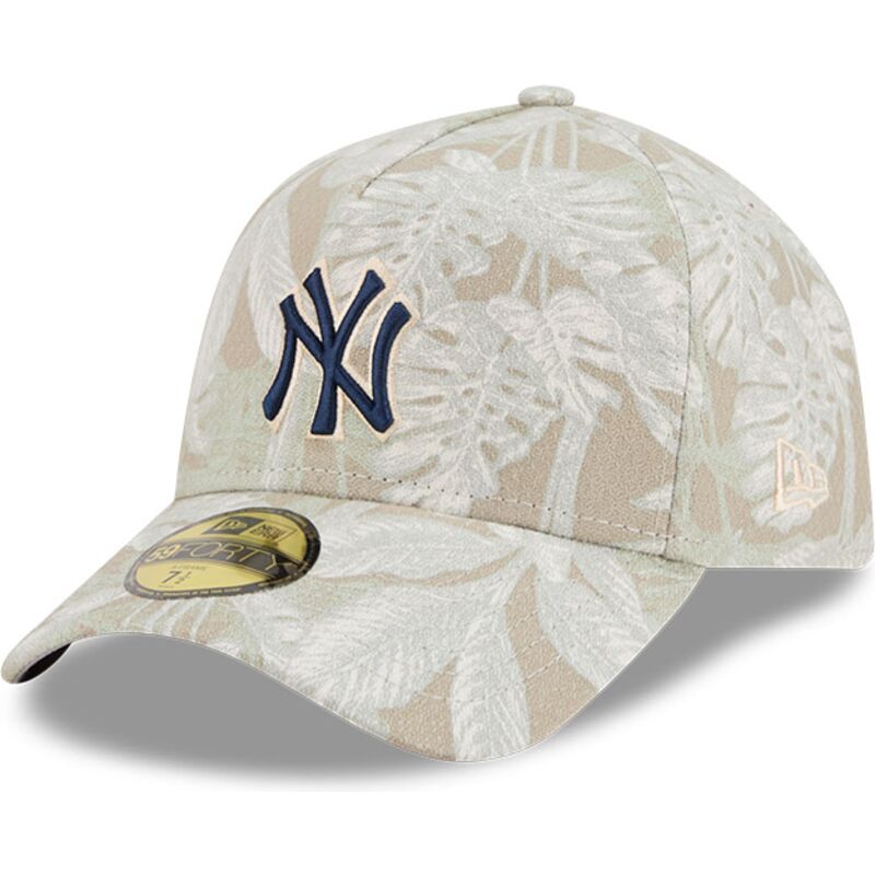 cappellino-curvo-beige-regolabile-59forty-a-frame-leafy-palm-dei-new-york-yankees-mlb-di-new-era
