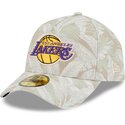 cappellino-curvo-beige-regolabile-59forty-a-frame-leafy-palm-dei-los-angeles-lakers-nba-di-new-era