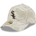 cappellino-curvo-beige-regolabile-59forty-a-frame-leafy-palm-di-chicago-white-sox-mlb-di-new-era