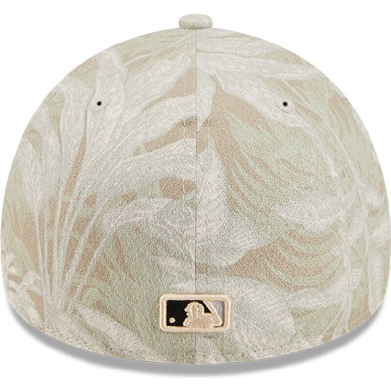beige-gebogene-verstellbare-59forty-a-frame-leafy-palm-kappe-der-chicago-white-sox-mlb-von-new-era