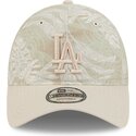 cappellino-curvo-beige-regolabile-9twenty-leafy-palm-dei-los-angeles-dodgers-mlb-di-new-era
