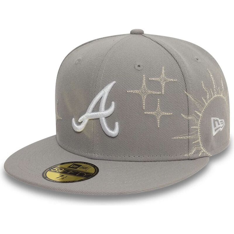 casquette-plate-grise-ajustee-59fifty-zodiac-atlanta-braves-mlb-new-era