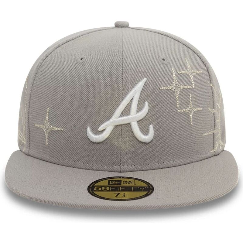 casquette-plate-grise-ajustee-59fifty-zodiac-atlanta-braves-mlb-new-era