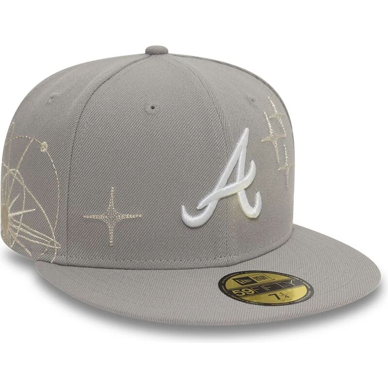 cappello-piatto-grigio-aderente-59fifty-zodiac-di-atlanta-braves-mlb-di-new-era