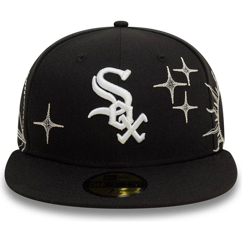 cappello-piatto-nero-aderente-59fifty-zodiac-dei-chicago-white-sox-mlb-di-new-era
