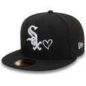 schwarze-anliegende-59fifty-flatcap-heart-icon-der-chicago-white-sox-mlb-von-new-era