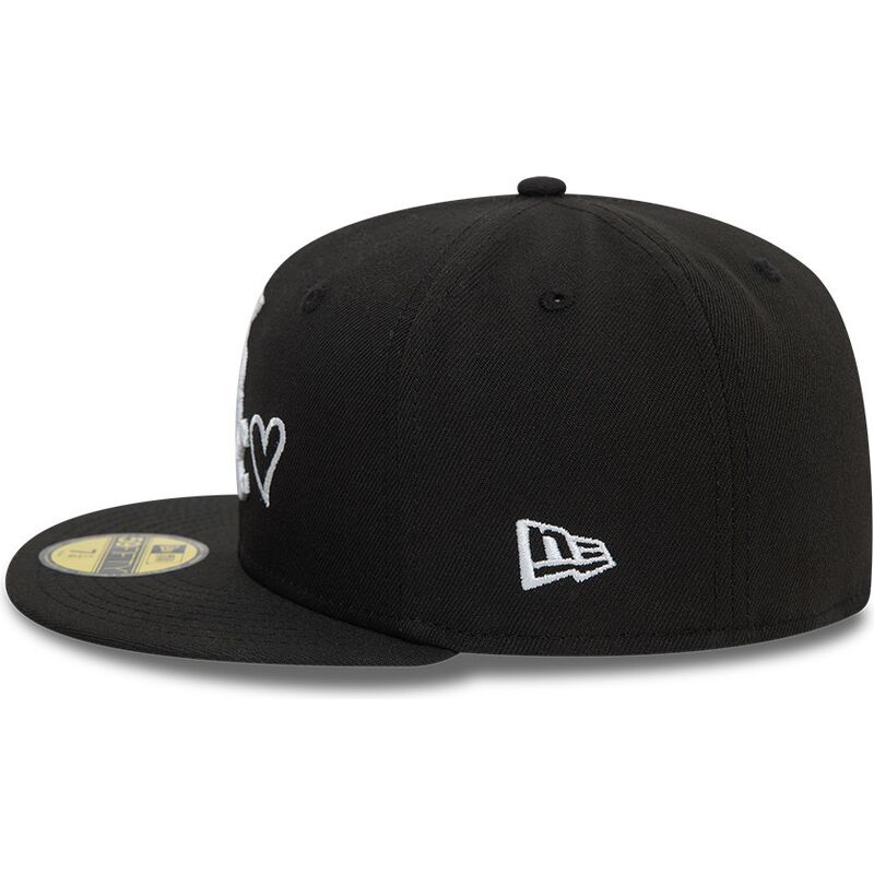 casquette-plate-noire-ajustee-59fifty-heart-icon-chicago-white-sox-mlb-new-era