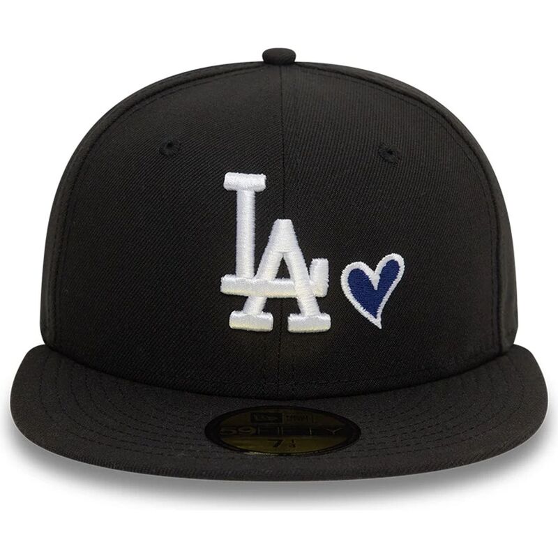 schwarze-anliegende-59fifty-flatcap-heart-icon-der-los-angeles-dodgers-mlb-von-new-era