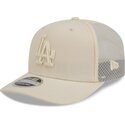 casquette-trucker-beige-9seventy-stretch-snap-color-pack-los-angeles-dodgers-mlb-new-era