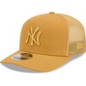 hellbraune-trucker-kappe-9seventy-stretch-snap-color-pack-der-new-york-yankees-mlb-von-new-era