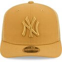 hellbraune-trucker-kappe-9seventy-stretch-snap-color-pack-der-new-york-yankees-mlb-von-new-era