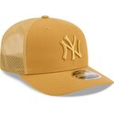 casquette-trucker-marron-claire-9seventy-stretch-snap-color-pack-new-york-yankees-mlb-new-era