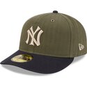 cappellino-curvo-verde-regolabile-59fifty-pre-curved-american-herringbone-dei-new-york-yankees-mlb-di-new-era