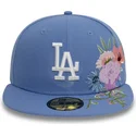 gorra-plana-azul-ajustada-59fifty-floral-de-los-angeles-dodgers-mlb-de-new-era