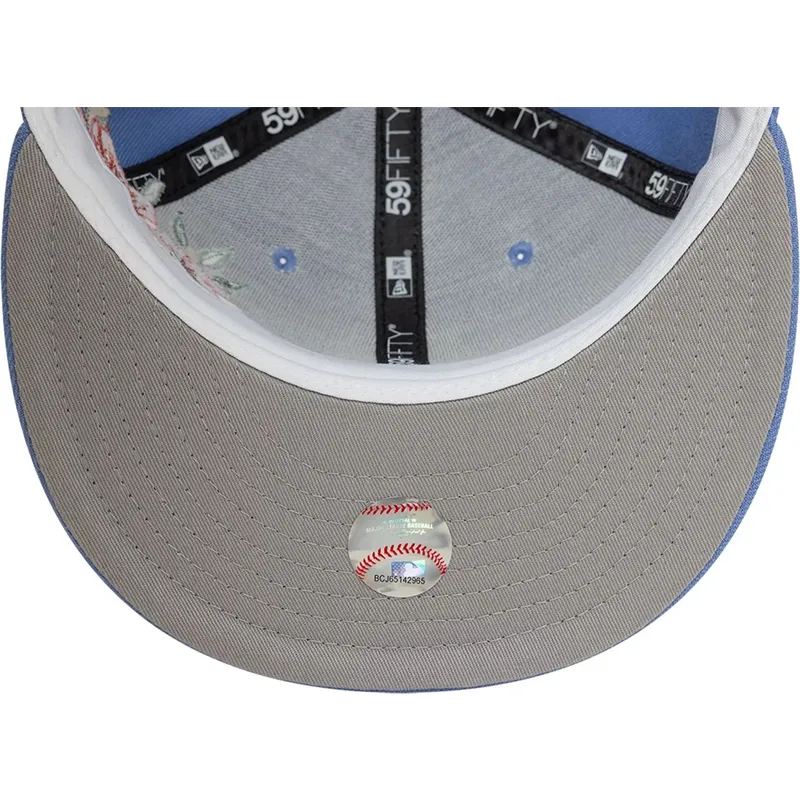 casquette-plate-bleue-ajustee-59fifty-floral-los-angeles-dodgers-mlb-new-era