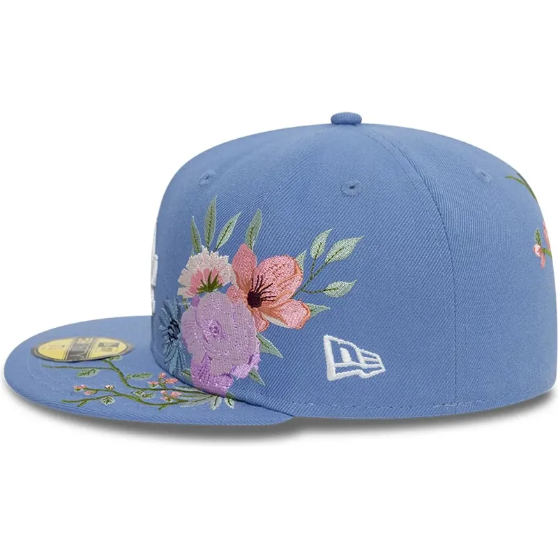 gorra-plana-azul-ajustada-59fifty-floral-de-los-angeles-dodgers-mlb-de-new-era