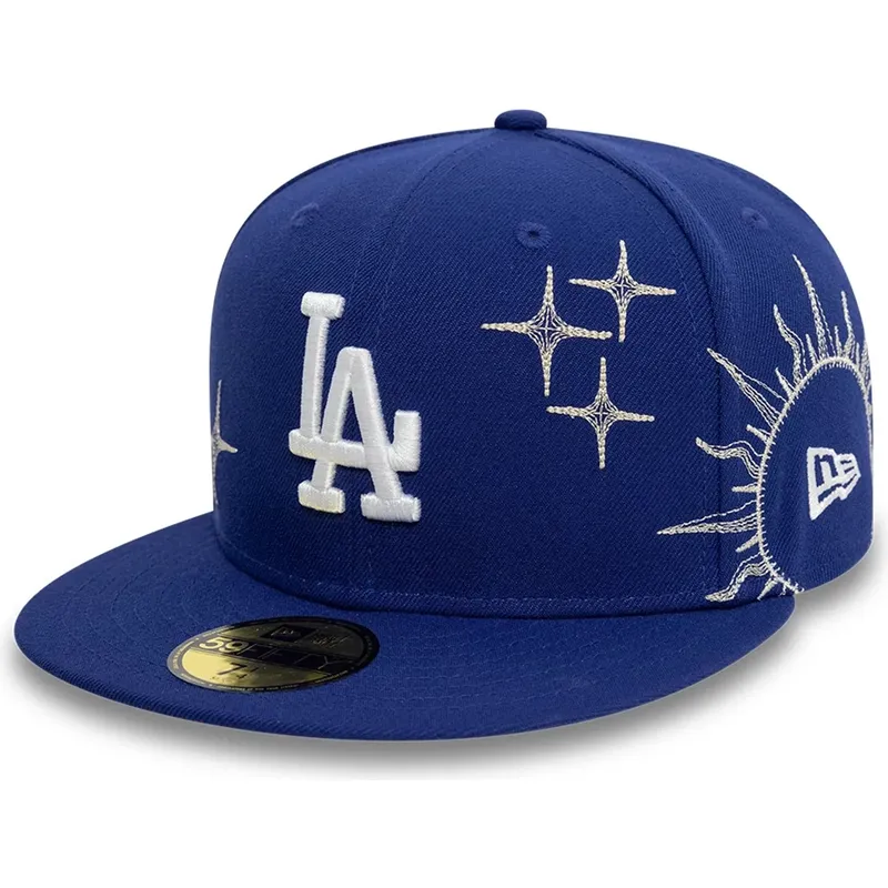 cappello-piatto-blu-regolabile-59fifty-zodiac-dei-los-angeles-dodgers-mlb-di-new-era