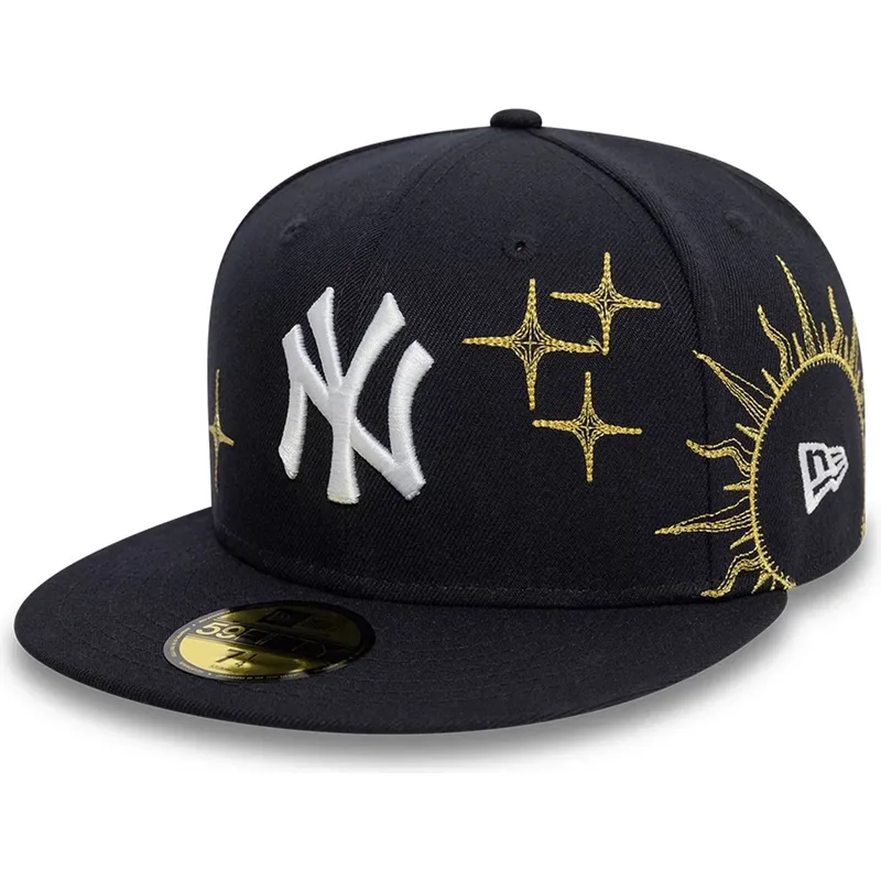 cappello-piatto-blu-marino-regolabile-59fifty-zodiac-dei-new-york-yankees-mlb-di-new-era