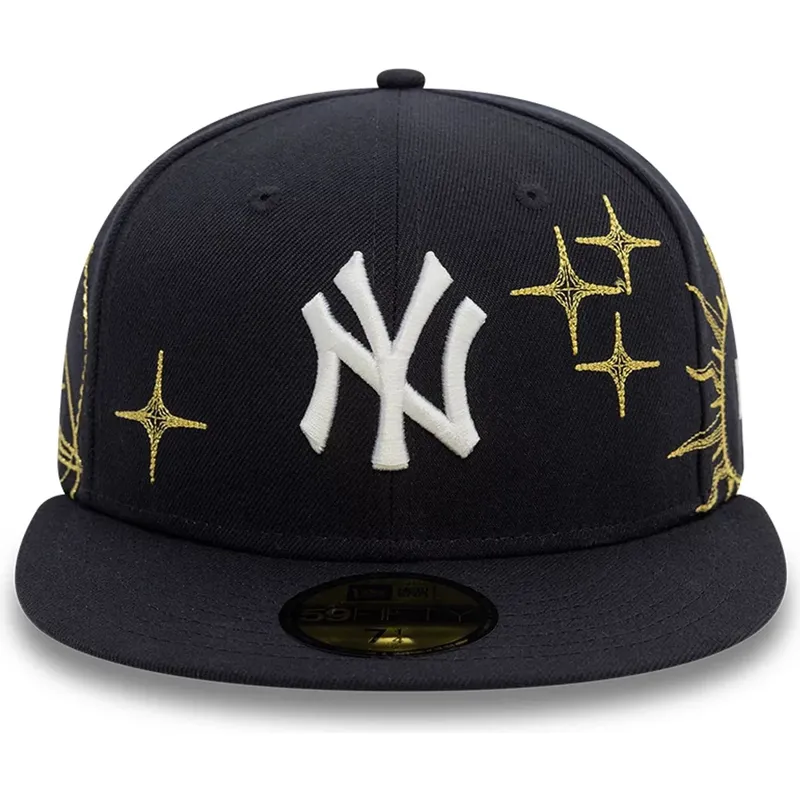 cappello-piatto-blu-marino-regolabile-59fifty-zodiac-dei-new-york-yankees-mlb-di-new-era