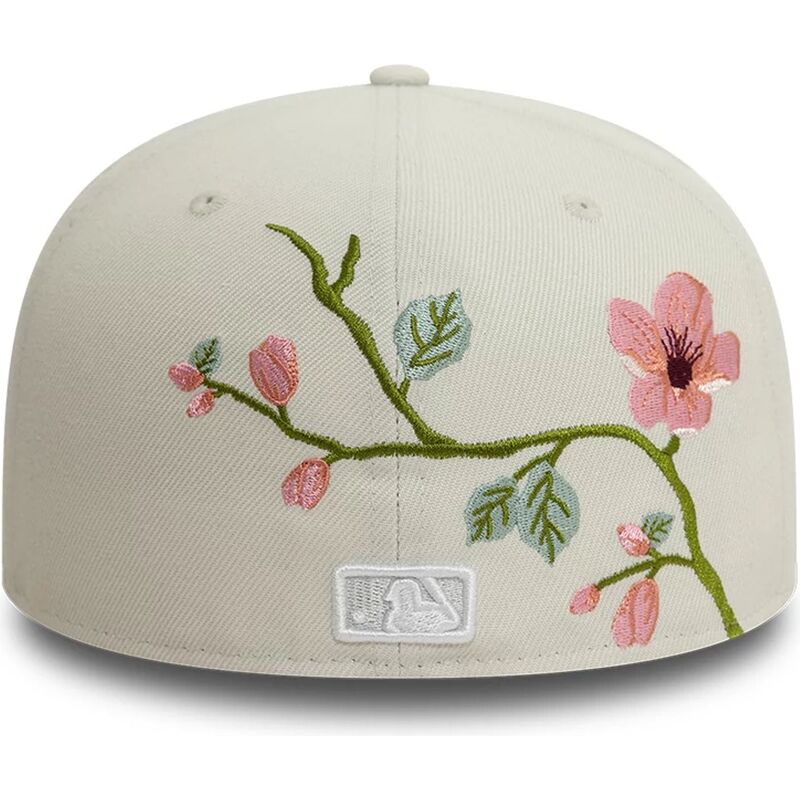 casquette-plate-beige-ajustee-59fifty-floral-new-york-yankees-mlb-new-era casquette-plate-beige-ajustee-59fifty-floral-new-york-yankees-mlb-new-era
