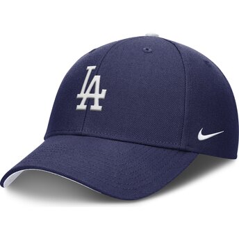 Blaue gebogene verstellbare Kappe für Kinder Dri-Fit Club Structured der Los Angeles Dodgers MLB von Nike