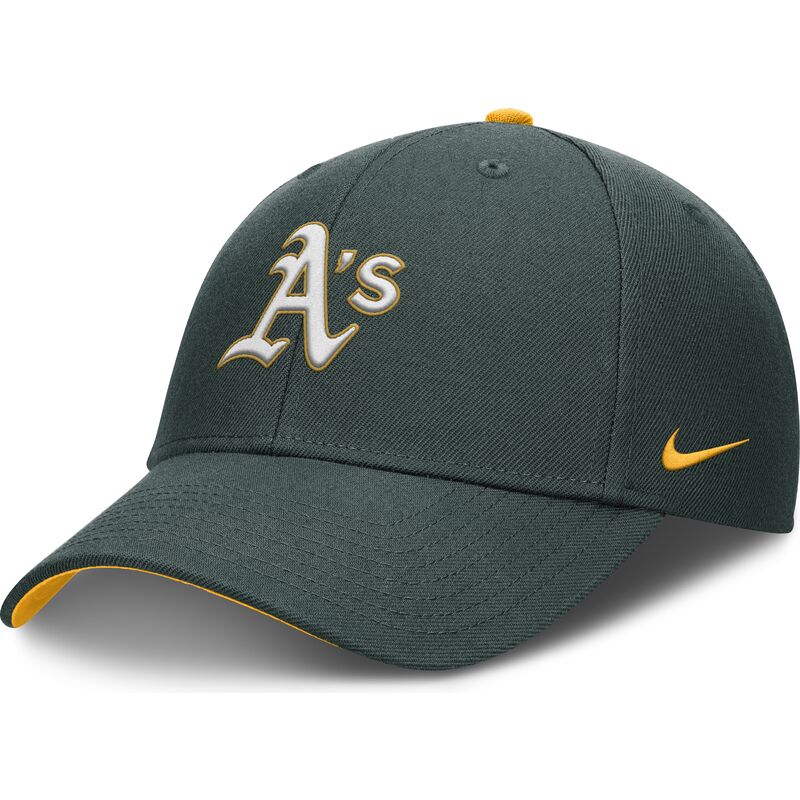 cappellino-curvo-verde-regolabile-per-bambino-dri-fit-club-structured-degli-oakland-athletics-mlb-di-nike
