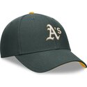grune-gebogene-verstellbare-kappe-fur-kinder-dri-fit-club-structured-von-oakland-athletics-mlb-von-nike