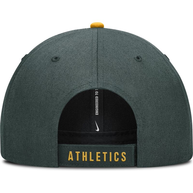cappellino-curvo-verde-regolabile-per-bambino-dri-fit-club-structured-degli-oakland-athletics-mlb-di-nike