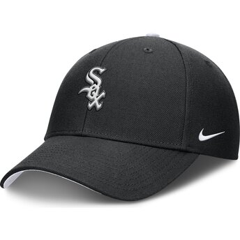 Cappellino curvo nero regolabile per bambino Dri-Fit Club Structured dei Chicago White Sox MLB di Nike